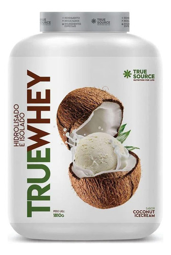 True Whey Protein Hidro Isolado 1810g Coconut True Source