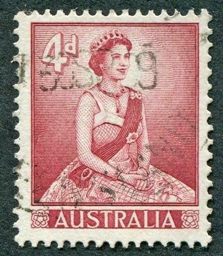 Imagen 2 de 6 de Estampillas Australia 1959 / 1962 - Reina Isabel Ii