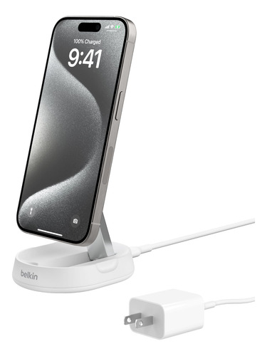 Soporte De Carga Belkin Boostcharge Pro 15w Magsafe White