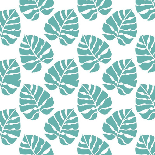 Imagen 2 de 4 de Stencil Trópico Med Plantilla Reusable Para Manualidades