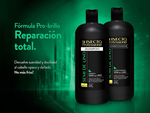 Shampoo Inecto Professional Semi De Lino X 650ml