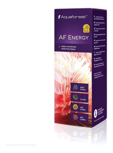 Aquaforest Af Energy 50ml Alimento Nutricional Para Corales