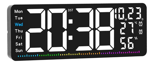 Reloj De Pared Digital Con Pantalla De Temperatura Reloj
