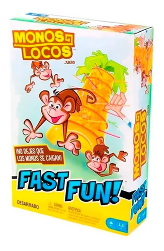 Monos Locos Fast Fun! Mattel Games Juego Mesa Monos Locos