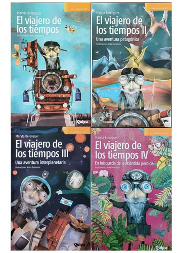 4 Libros El Viajero De Los Tiempos - Maryta Berenguer Quipu