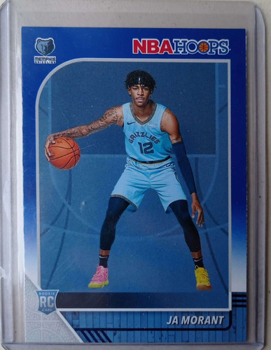 Ja Morant Carta Rookie!! Azul!! Panini Nba Hoops 2019/20