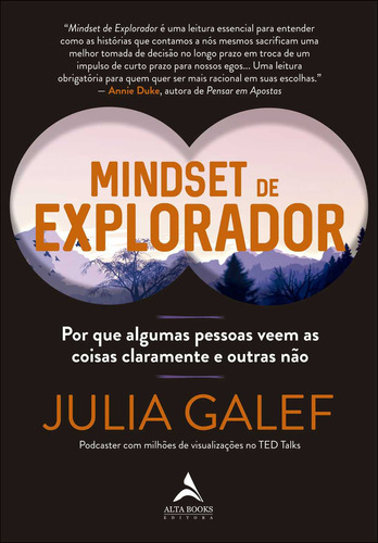 Mindset De Explorador: Mindset De Explorador, De Galef, Julia. Editora Alta Books, Capa Mole, Edição 1 Em Português, 2023