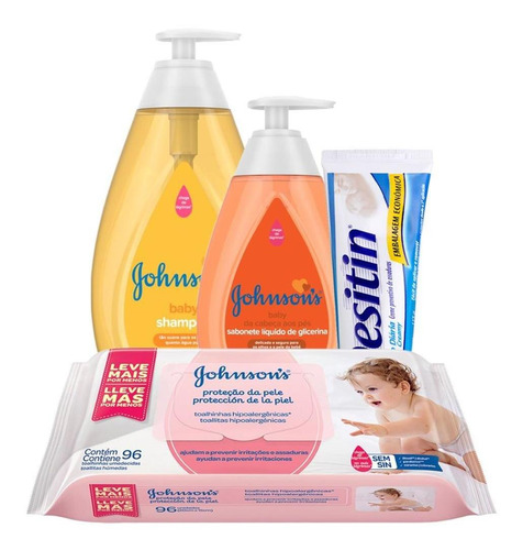 Kit Johnsons Baby Regular Com 4 Unidades