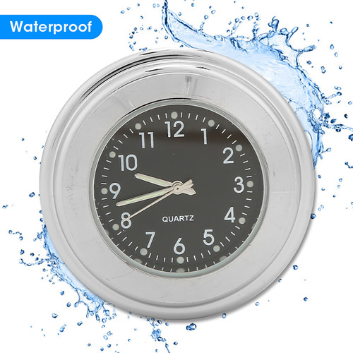 Reloj De Manillar Impermeable Para Motocicleta, Chapado En B