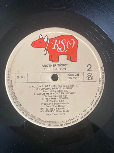 Lp Vinil Eric Clapton Another Ticket C/ Encarte (Usado)