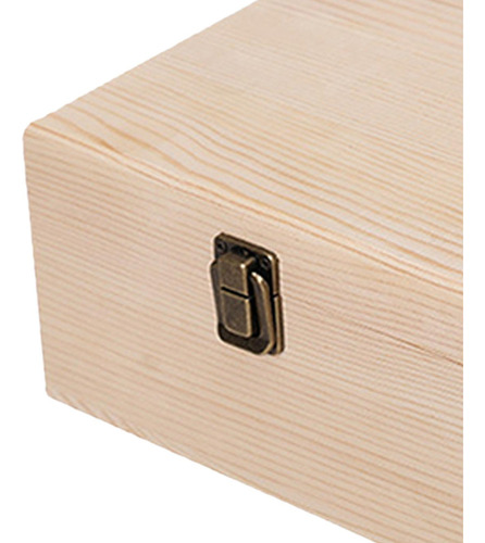 Joyero De Madera De Estilo Vintage, Madera 19,5x19,5x10cm