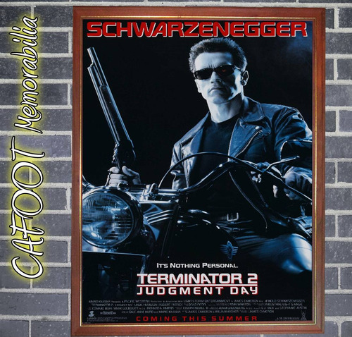 The Terminator 2 Arnold Schwarzenegger Poster Enmarcado