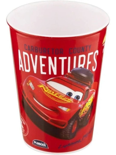 Imagem 1 de 2 de Copo De Plástico Carros 320ml-plasútil