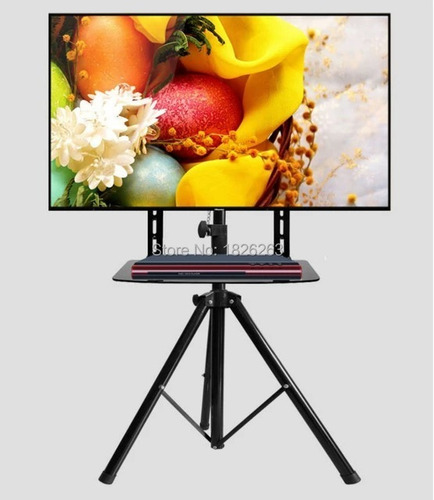 Imagen 1 de 6 de Soporte De Tele Universal Con Estante Movil