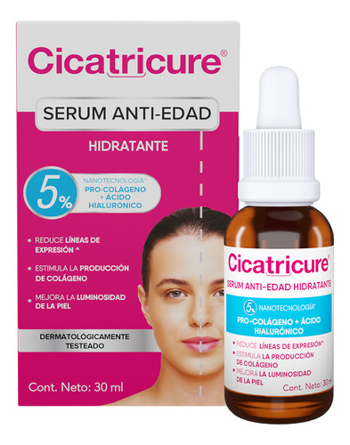 Cicatricure Serum Facia Anti-edad Hidratante 30ml