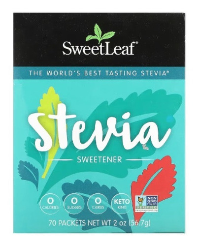 Sweetleaf Endulzante Natural De Stevia Keto 70 S