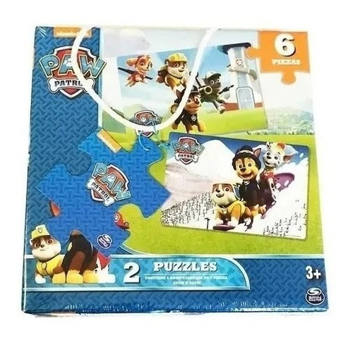 Puzzle Paw Patrol X 2 Rompecabezas 6 Pza Spin Master