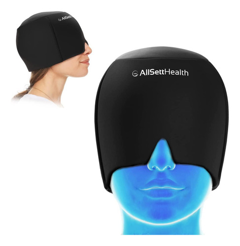 Allsett Health gorro para aliviar la migraña envoltura para la cabeza