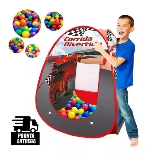 Barraca Retrátil Infantil para Menino Carro Corrida Stock Z Dobrável C/  Bolsa - Big Bag Shop Virtual