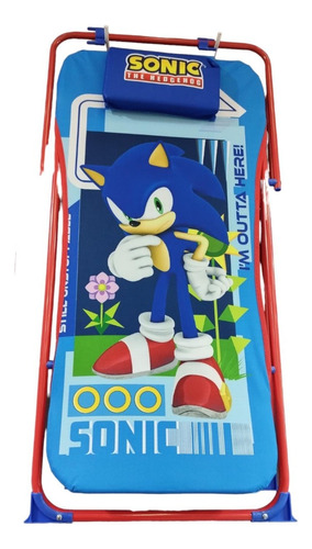 Silla De Playa Reclinable Infantil Sonic Sega Original