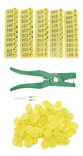 Pinza Para Etiquetar Orejas De Ganado, Aplicador Numerado Pa