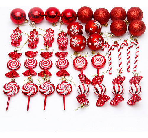 Conjunto De Adornos Navideños Colgante Bola Árbol De Navidad