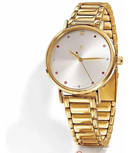 Reloj esika dorado sale