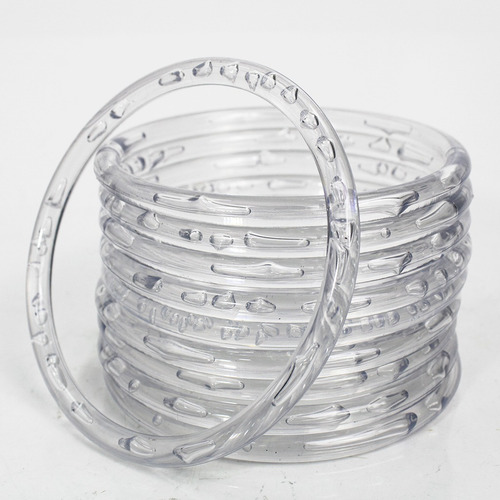 Argolas 10/11cm Jogo Festa Junina Brincadeira Artesanato 20u Cor Argola Transparente 11,5cm