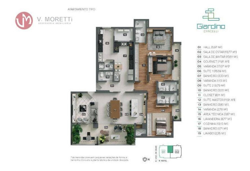 Imagem 2 de 2 de Apartamento Com 3 Dormitórios À Venda, 184 M² Por R$ 1.668.163 - Centro - Cascavel/pr - Ap0307