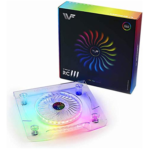 Wfpower Upgrade Usb Dream Color Cooling Fan Stand, Led Rainb