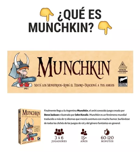 Juego De Mesa Munchkin Bureau De Juegos Original Calidad