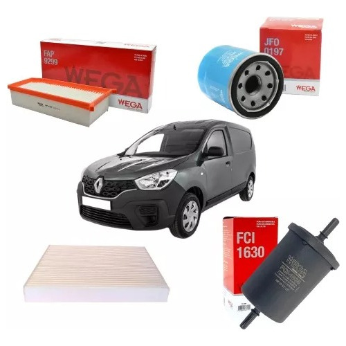 Kit De 4 Filtros Renault Kangoo Iii 1.6 Wega