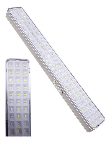 Luz Emergencia 90 Led Bah Litio 6hs 6500k Macroled