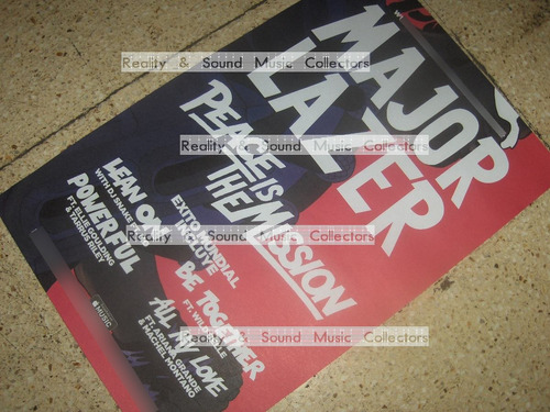 Major Lazer Poster Peace The Mission De Coleccion!! (Usado)