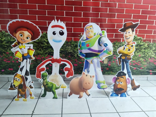 Imagen 1 de 1 de Figuras En Coroplast Toy Story 8 Pzas