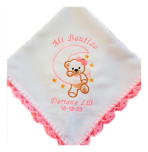Servilletas Bordadas Para Recuerdo De Bautizo 30 Piezas