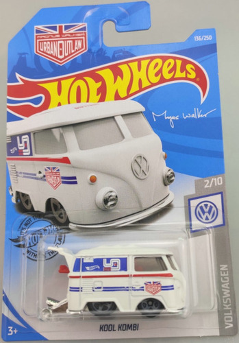 Hot Wheels Kool Kombi Magnus Walker Cor Branco