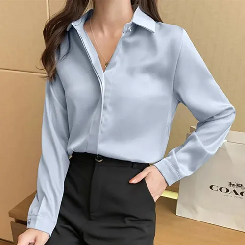 Camisas de saten para mujer new arrivals