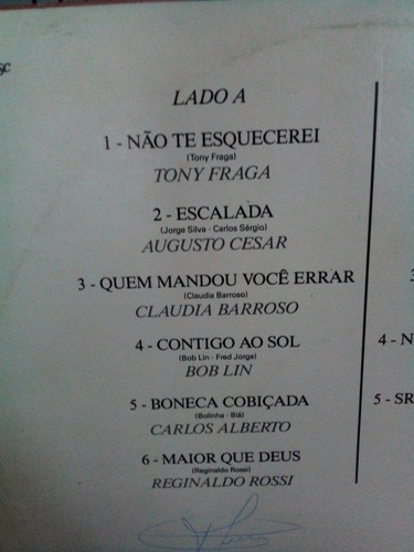 Lp Nostalgia - Reginaldo Rossi José Augusto Claudia Barroso (Usado)