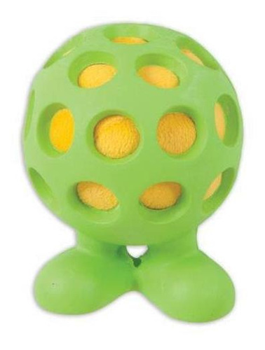 Brinquedo Para Cachorro Bola Holle Cuz Médio Verde Jw