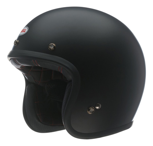 Casco Bell Custom 500 Solid Black - Cafe Race