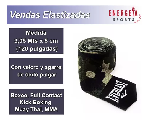 Vendas Boxeo Everlast Par 120 Mma - Artes Marciales Mma Box