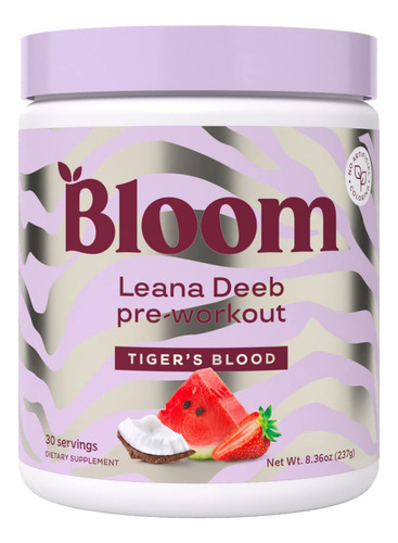 Bloom Nutrition Leana Deeb - Polvo De Preentrenamiento Para