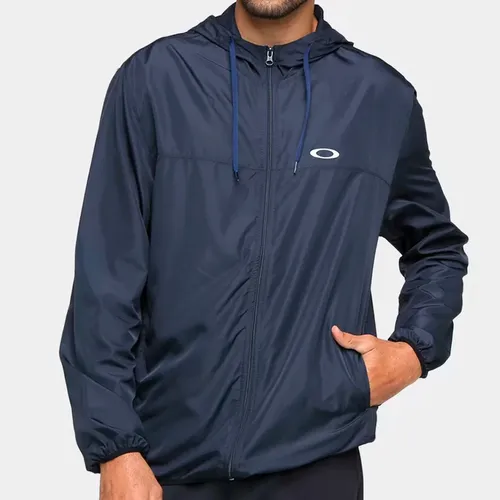 Jaqueta Oakley Masculina Corta Vento Windbreaker Azul Frete gr tis