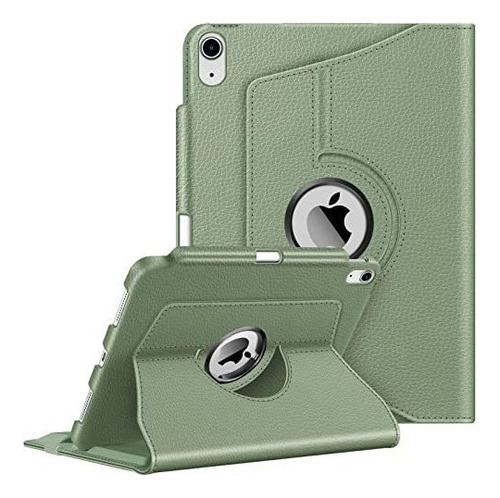 Funda Para iPad 10th Generacion Giratoria 360 - Verde Salvia