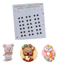 Comprar Olhos Comestiveis De Gelatina - Modelo 8p Preto Universal