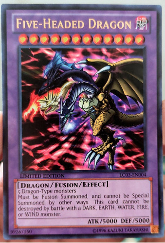 Five Headed Dragon Lc03-en004 Ultra Rare 