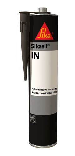 Imagen 1 de 5 de Sikasil In Silicona Profesional Neutra Flexible Negro 280 Ml
