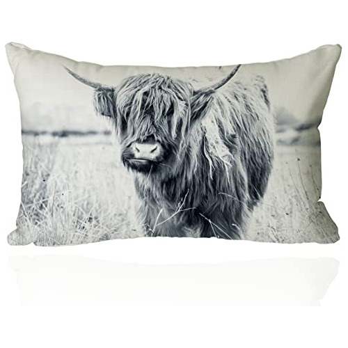 Funda De Almohada De Highland Cow Occidental, Funda De ...