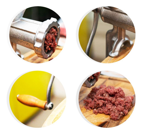 Imagem 3 de 6 de Triturador Moedor Carne Linguiça Manual Gourmet 8 Polegadas